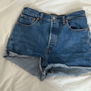 Levi’s Ribcage Denim Shorts
